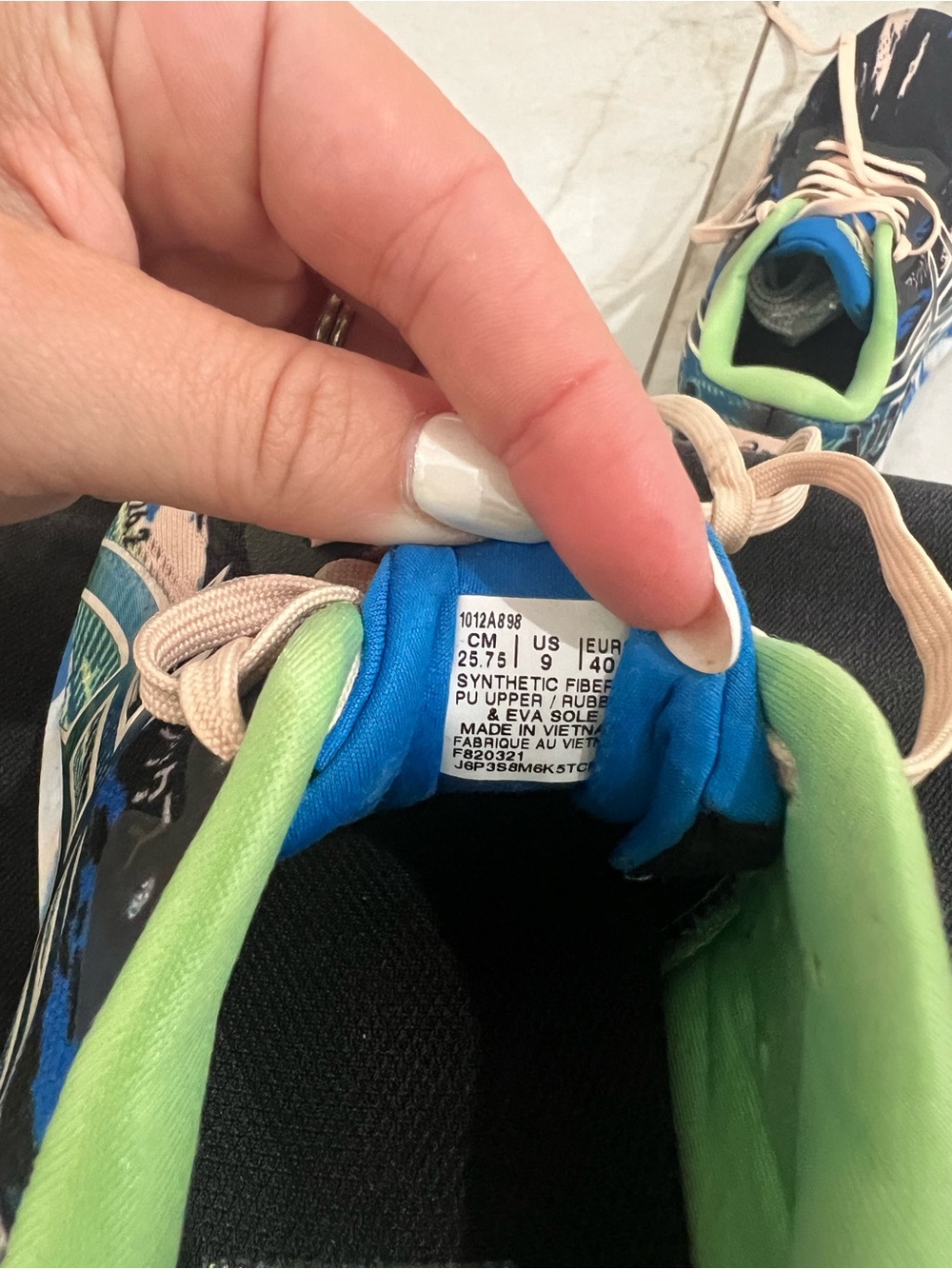 ASICS Color Injection Pack Black Blue Noosa Tri 13 Sneakers Size 9 US - Picture 7 of 7